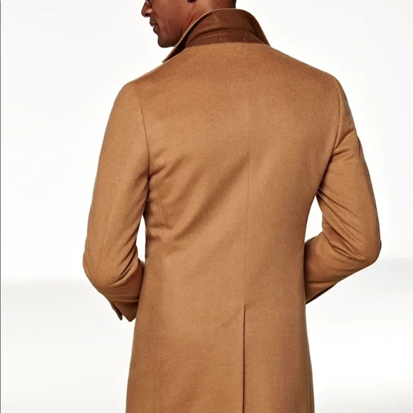 Suitsupply Mid Brown Overcoat (44)- Pure Camel